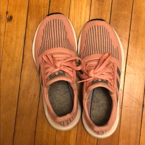 adidas Shoes - Salmon and grey adidas sneakers